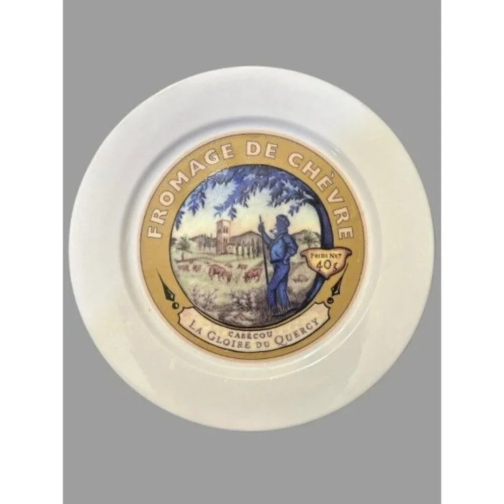 Set os 4 Restoration Hardware Advertising Label Cheese Plates